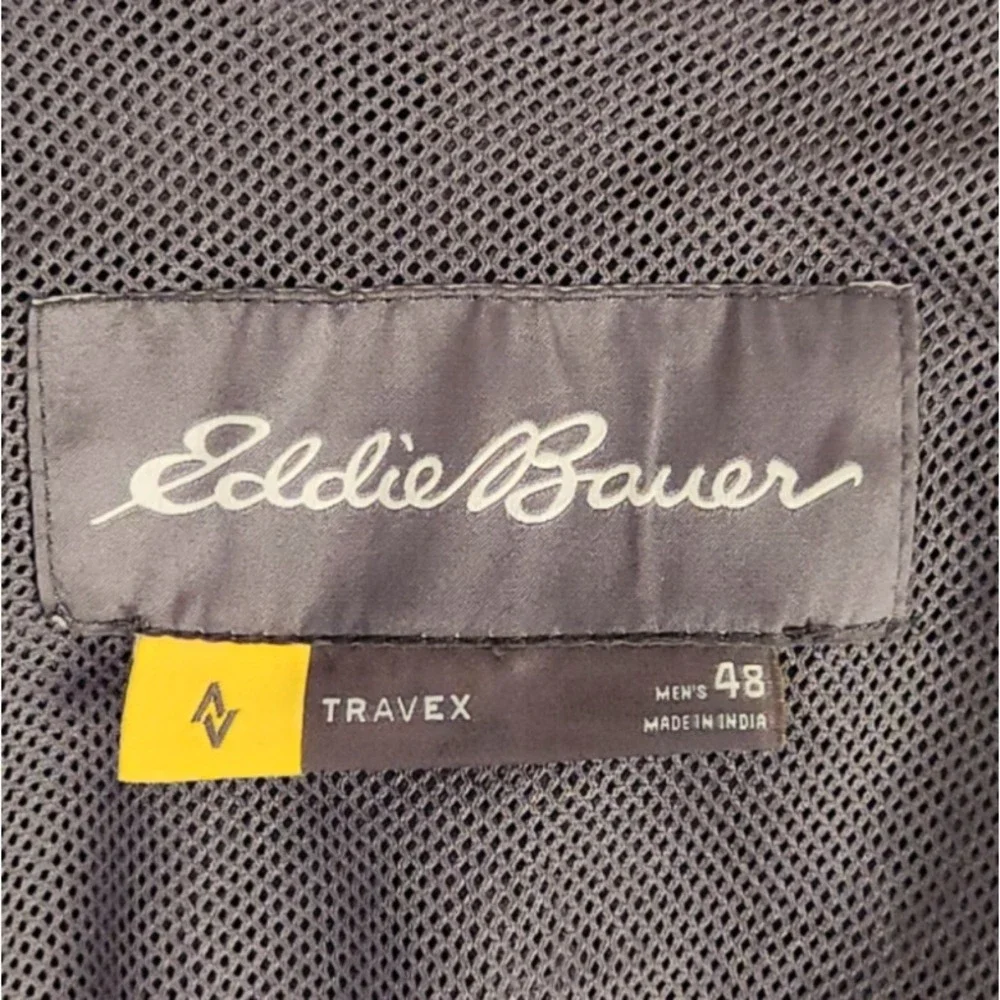 Eddie Bauer Men's Ultimate Voyager Travel Blazer Size 48 Charcoal Gray Travex